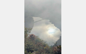 Pont de Verdalle sous la brume